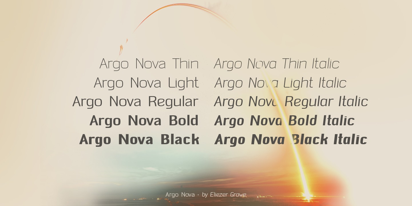 Example font Argo Nova #4